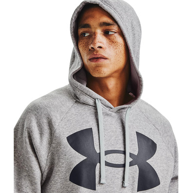 UA Rival Fleece Big Logo Hoodie "Mod Gray Light"