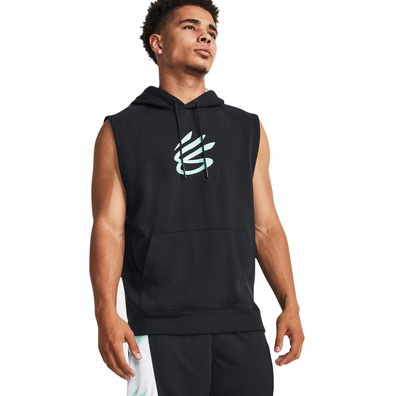 Unter Armour Herren Curry Fleece Sleeveless Hoodie Schwarz