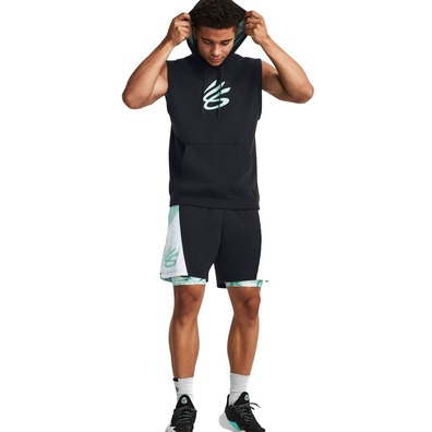 Unter Armour Herren Curry Fleece Sleeveless Hoodie Schwarz