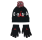 Jordan Kids Pom-Pon Mütze und Handschuhe 2Piece Set "Schwarz"