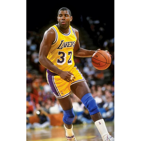 Adidas NBA Lakers Magic Johnson Jersey bestickt (gelb)