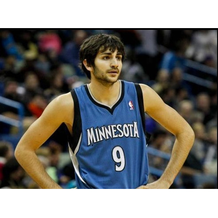 T-Shirt Adidas NBA Swingman Ricky Rubio Minnesota (blau/weiß)