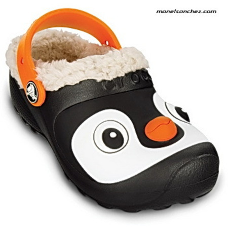 Crocs Pinguin Lined Clog (negro)