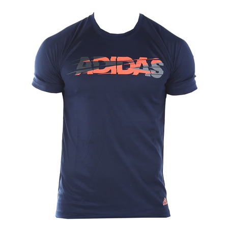 Adidas Camiseta Climalite Base Logo (Marino/naranja Mehl)