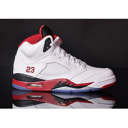 Air Jordan Retro 5 "Fire Red" (120/weiß/rot/schwarz/weiß)