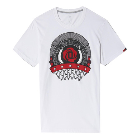 Adidas T-Shirt D-Rose Babge (weiß)