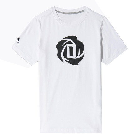 Adidas Camiseta Niño Graphic Logo D-Rose (weiß/schwarz)