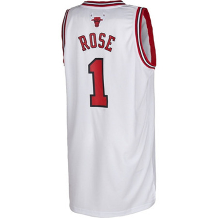 Camiseta Adidas NBA Swingman Derrick Rose Bulls (blanco/rojo)