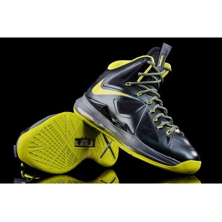 LeBron X "Dunkman" (300/negro/verde lima/gris)