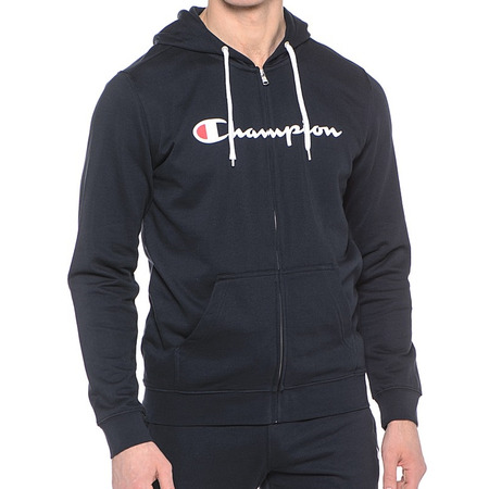 Champion Sudadera Hombre Athletic Classic Logo Full-Zip (marino)