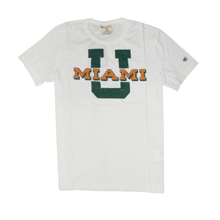 Champion Camiseta Final Four University of Miami Hurricanes (blanco)