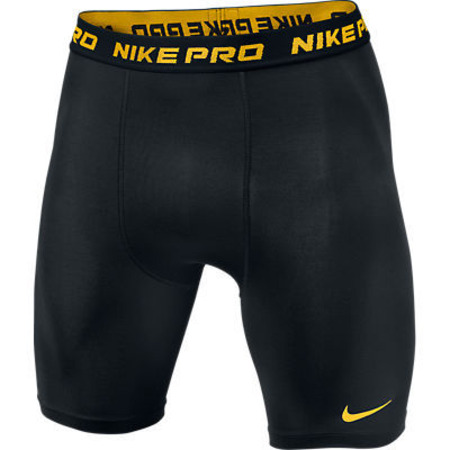 Nike Pro Combat Core 6" Shorts (014/black/gelb)