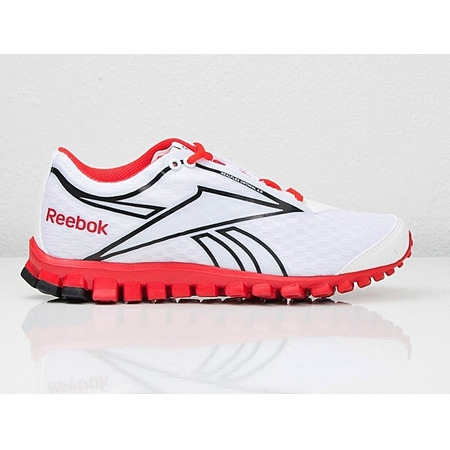 Reebok Mujer Realflex Optimal 4.0 (blanco/rojo/negro)