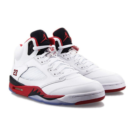 Air Jordan Retro 5 "Fire Red" (120/weiß/rot/schwarz/weiß)