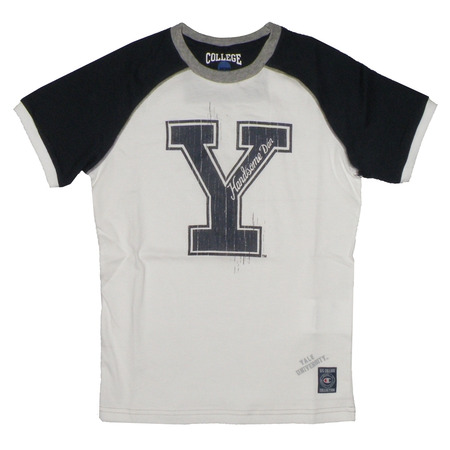 Champion Camiseta Niño Universität von Yale (blanco/marino)