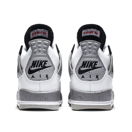 Jordan 4 Retro BP "White Cement" (104/weiß/rot/schwarz/silber)