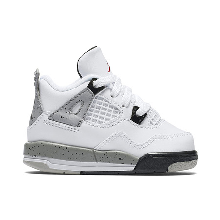 Jordan 4 Retro Bt "White Cement" (104/weiß/rot/schwarz/silber)