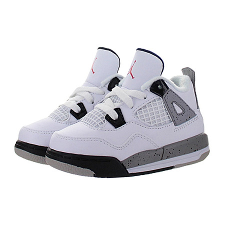 Jordan 4 Retro Bt "White Cement" (104/weiß/rot/schwarz/silber)