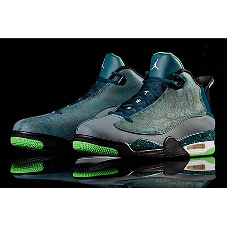 Air Jordan Dub Zero "Laser Teal" (330/Teal/verde/gris)