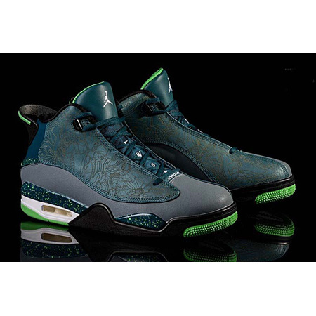 Air Jordan Dub Zero "Laser Teal" (330/Teal/verde/gris)