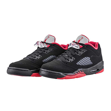 Air Jordan 5 Retro Low (GS) "Alternate 90" (001/schwarz/Gym rot)