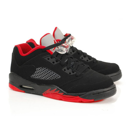 Air Jordan 5 Retro Low (GS) "Alternate 90" (001/schwarz/Gym rot)