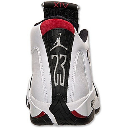 Air Jordan 14 Retro BG "Black Toe" (weiß/schwarz)