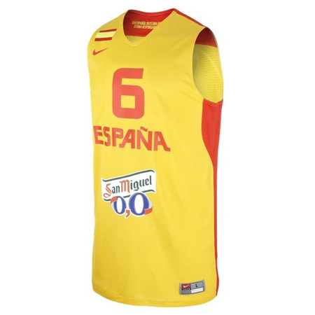 T-Shirt Auswahl Spanien Ricky Rubio (740/gelb/rot)