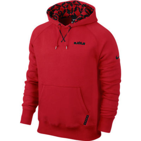 LeBron "He Endures" Fleece Hoodie (657/red/black)