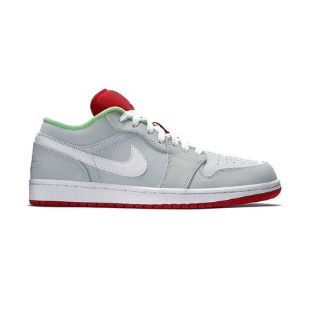 Air Jordan 1 Low "Wolf Grey" (021/gris/rot/türkis/weiß)