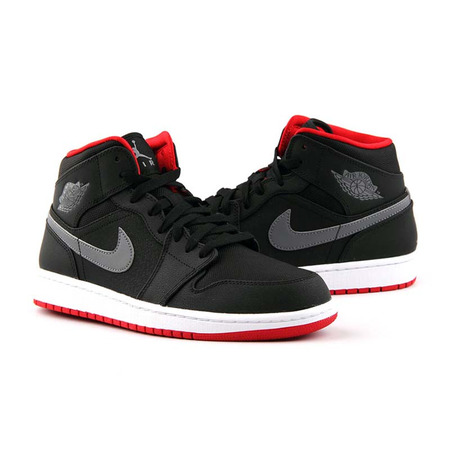 Air Jordan 1 Mid "Night" BG Child (034/black/red/white)(36-40)