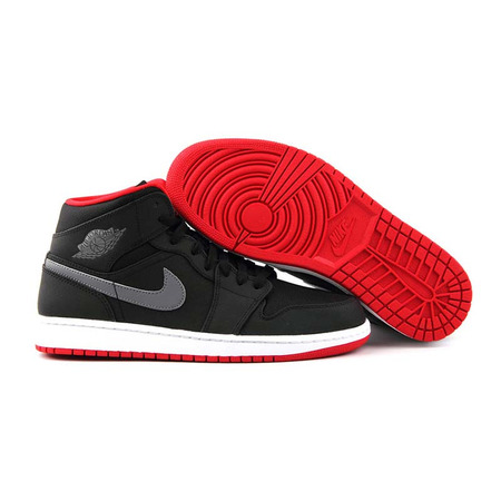 Air Jordan 1 Mid "Night" BG Child (034/black/red/white)(36-40)