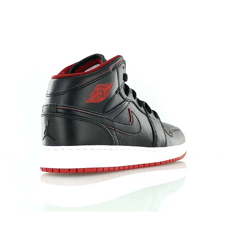 Air Jordan 1 Mid Bg Niño "Night" (028/negro/rojo/blanco)