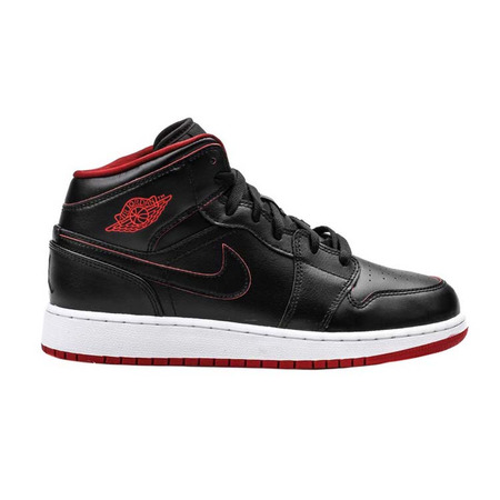 Air Jordan 1 Mid Bg Niño "Night" (028/negro/rojo/blanco)