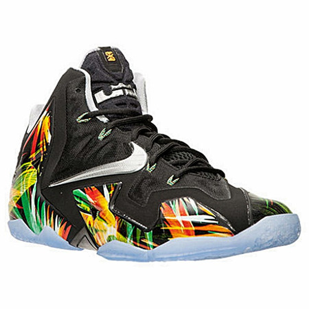 Lebron XI "Everglades" (006/black/gelb/grün)