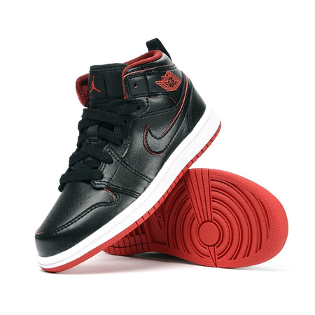 Jordan 1 Mittel BT (028/schwarz/rot)(19.5-27)