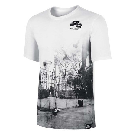 Camiseta Nike Court Street Life Image (100/blanco/negro)