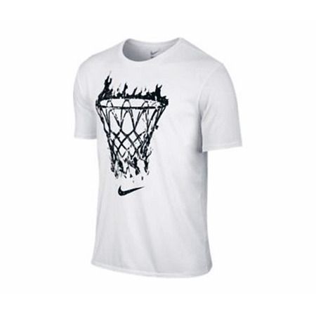 Nike Camiseta Netzflamme (100/blanco/negro)