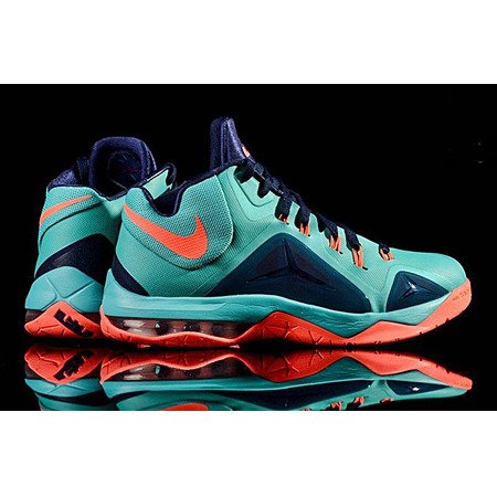 Lebron Botschafter VII "Sea Green" (484/turquesa/hot lava/navy)