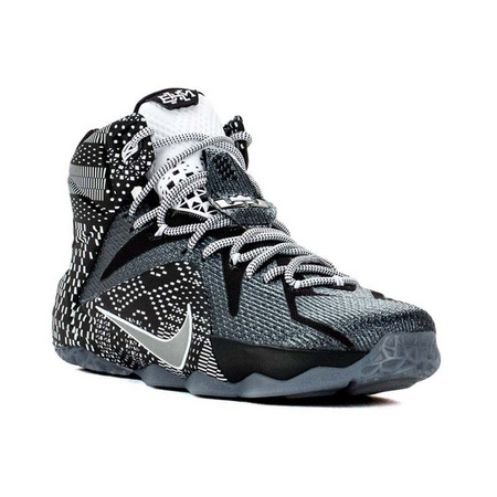 Lebron XII "BHM" Black History Month (001/negro/grismetálico/blanco)