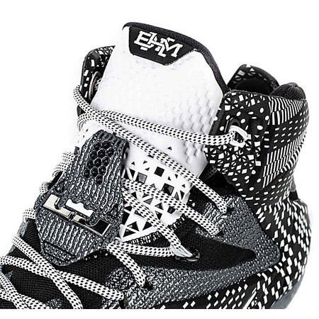 Lebron XII "BHM" Black History Month (001/negro/grismetálico/blanco)