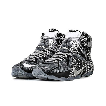 Lebron XII "BHM" Black History Month (001/negro/grismetálico/blanco)