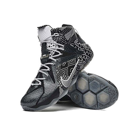 Lebron XII "BHM" Black History Month (001/negro/grismetálico/blanco)