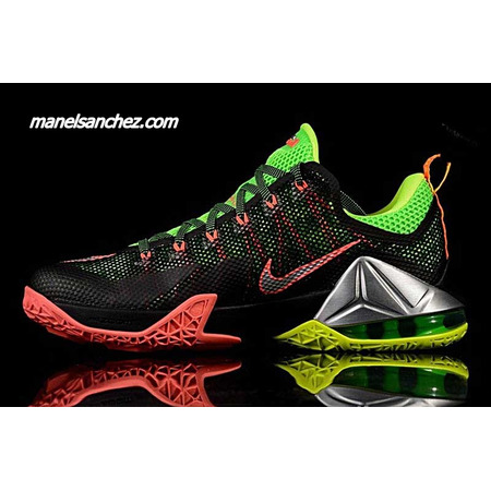 Lebron XII Low "Remix" (003/negro/volt/blue/crimson/grey)