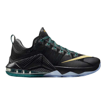 Lebron XII Low "SVSM" (070/negro/metalic gold/radant esmeralda)