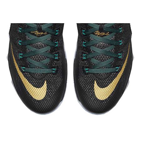 Lebron XII Low "SVSM" (070/negro/metalic gold/radant esmeralda)