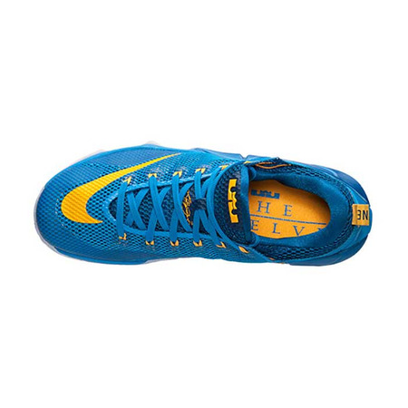 Lebron XII Niedrige "Entourage" (484/Foto blau/gold/gym bl)