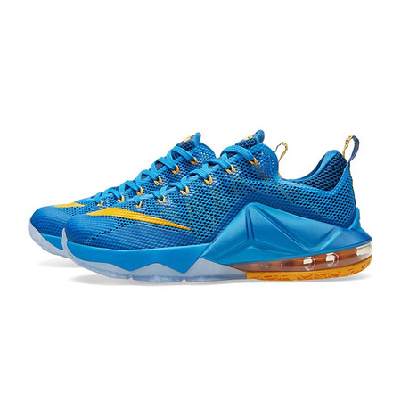 Lebron XII Niedrige "Entourage" (484/Foto blau/gold/gym bl)