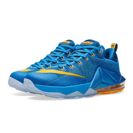 Lebron XII Niedrige "Entourage" (484/Foto blau/gold/gym bl)