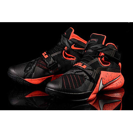 Nike Zoom Lebron Soldier 9 Premium "Bright Crimson" (negro/blanco-bright crimson)